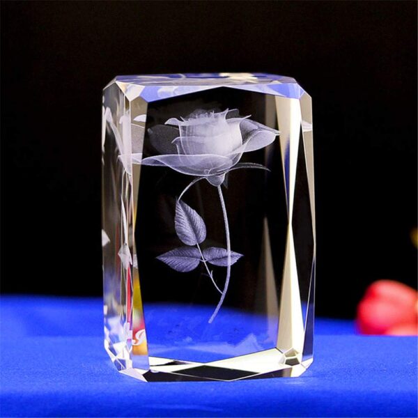 3D crystal Glass Cube - Image 3