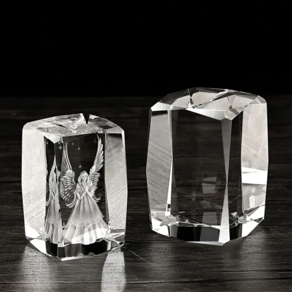 3D crystal Glass Cube