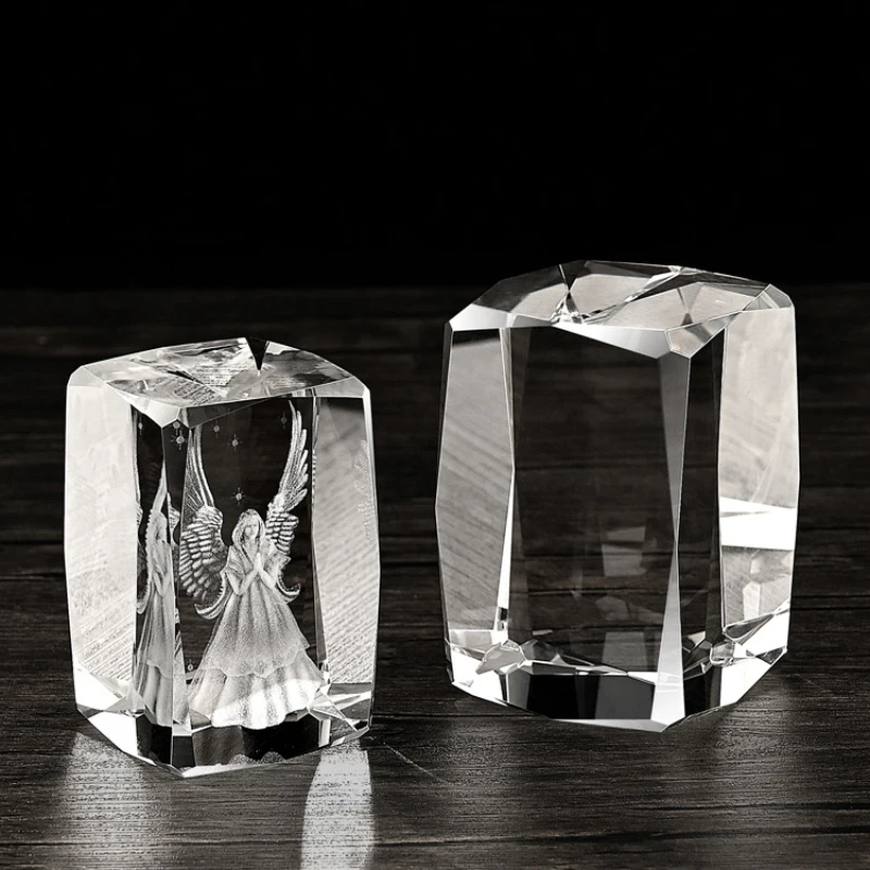 3D crystal Glass Cube